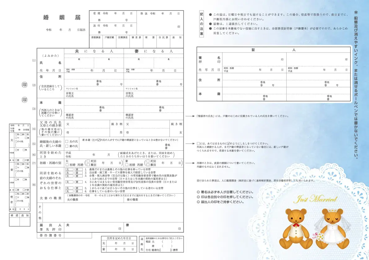 ウエディングベアの例